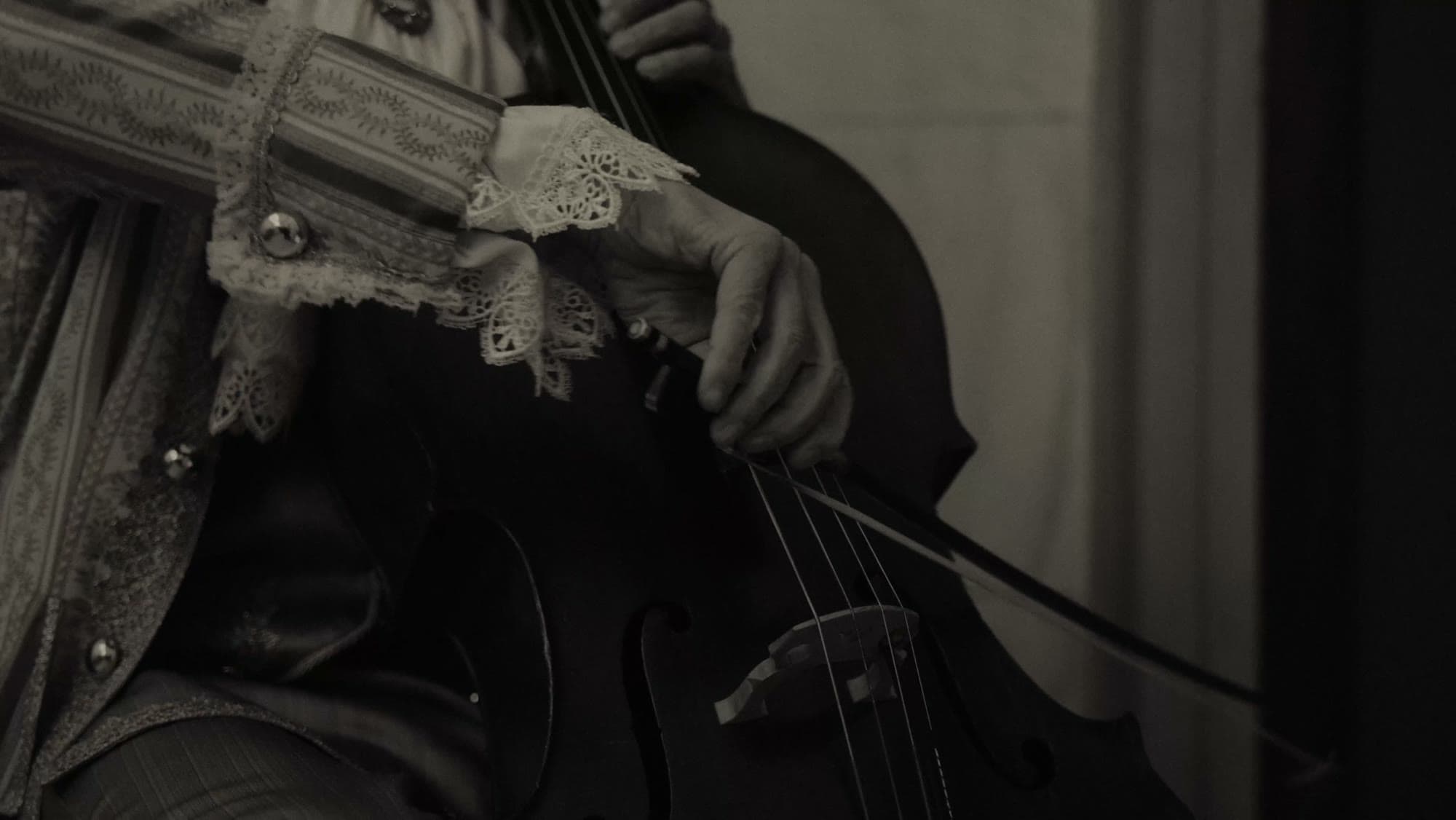 Live music, in the frescoed hall