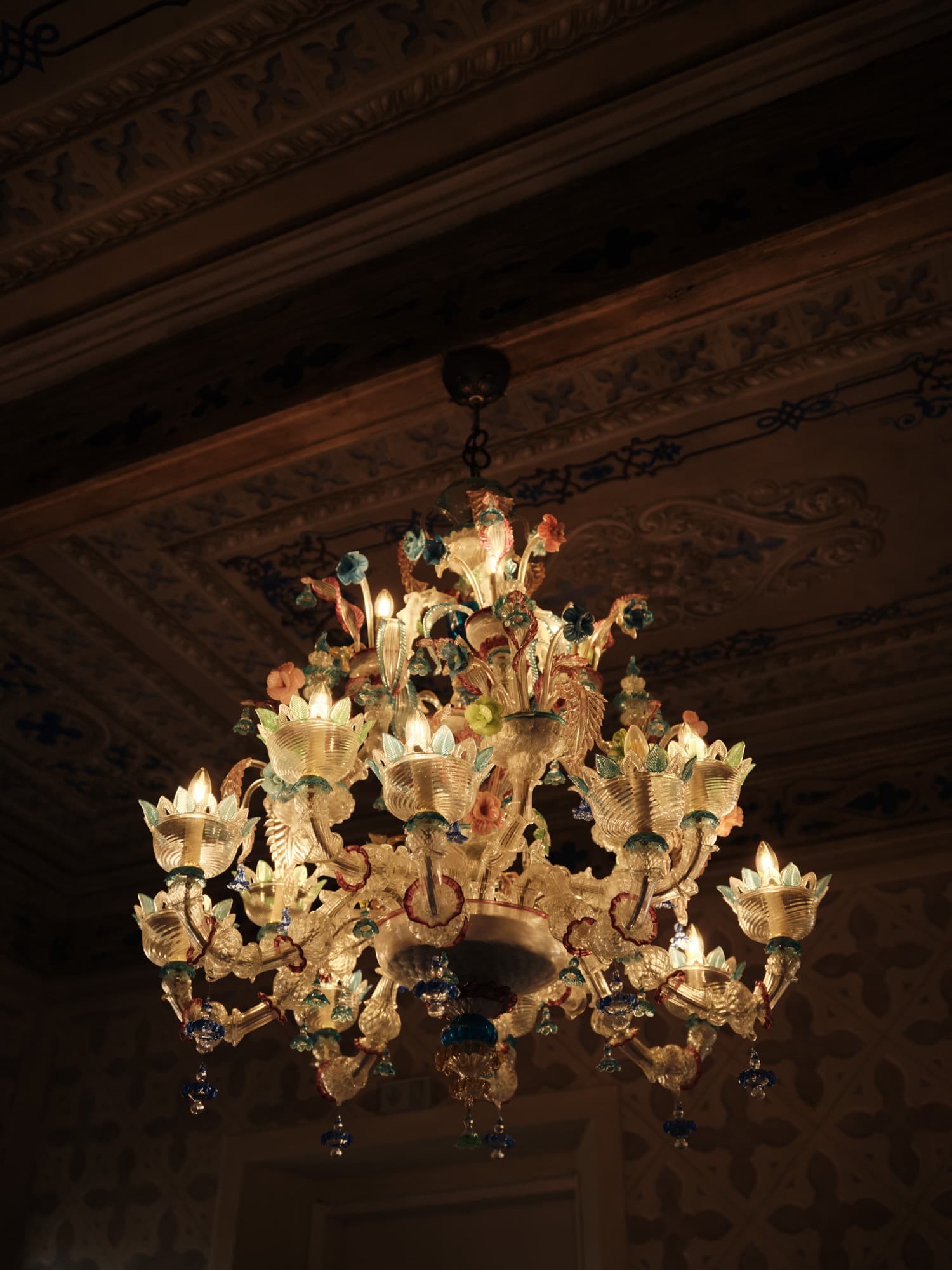 Murano glass in the hall